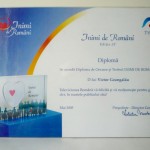 Diploma de Onoare si Trofeul Inimi de Romani mai 2005